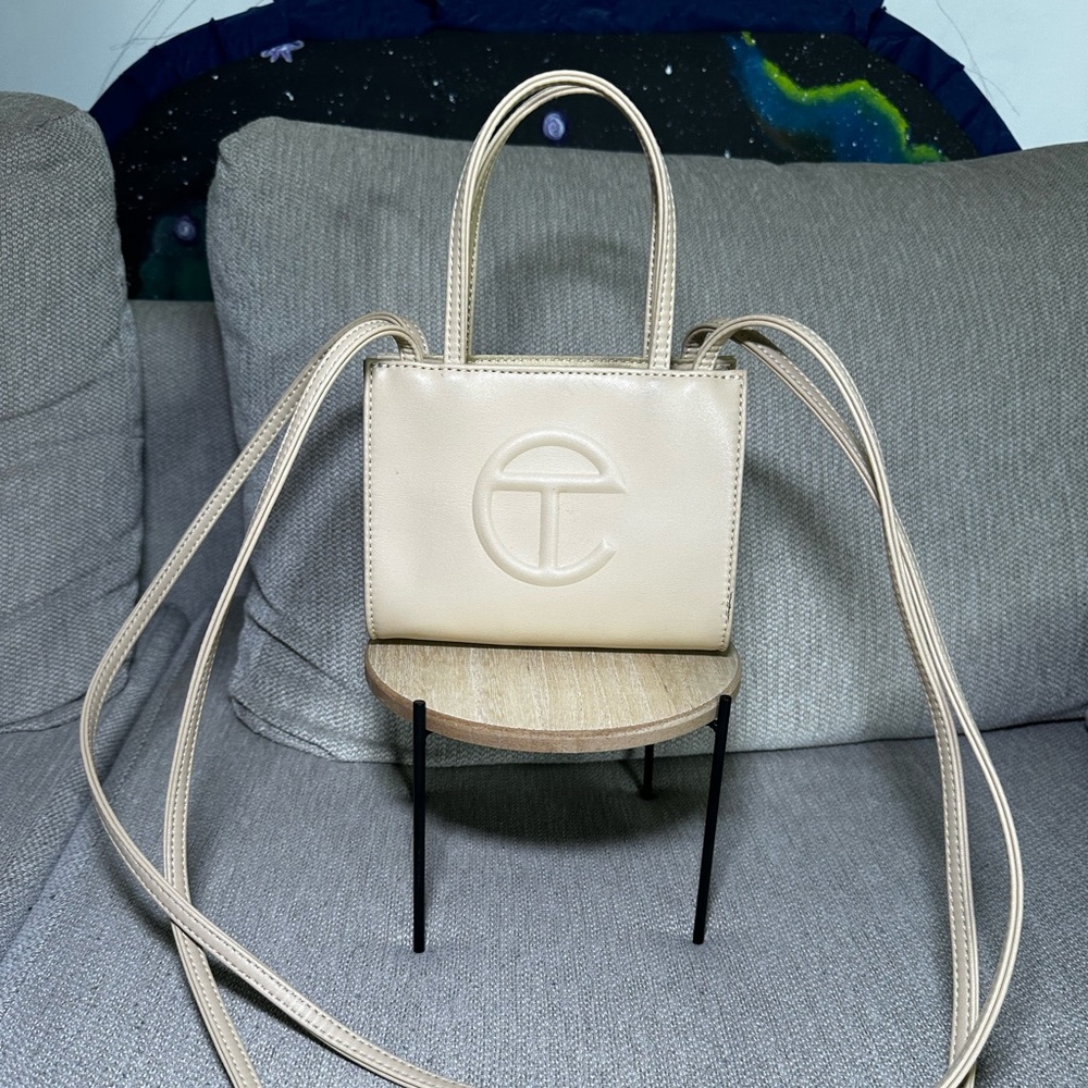 Small cream Telfar shopper